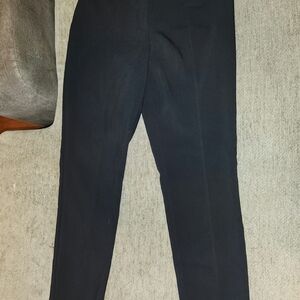 H&M Women's Black Slit Hem Straight Leg Pants